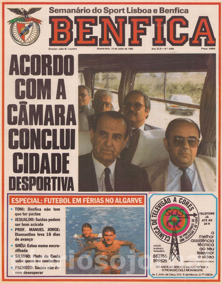 jornal o benfica 2386 1988-07-13